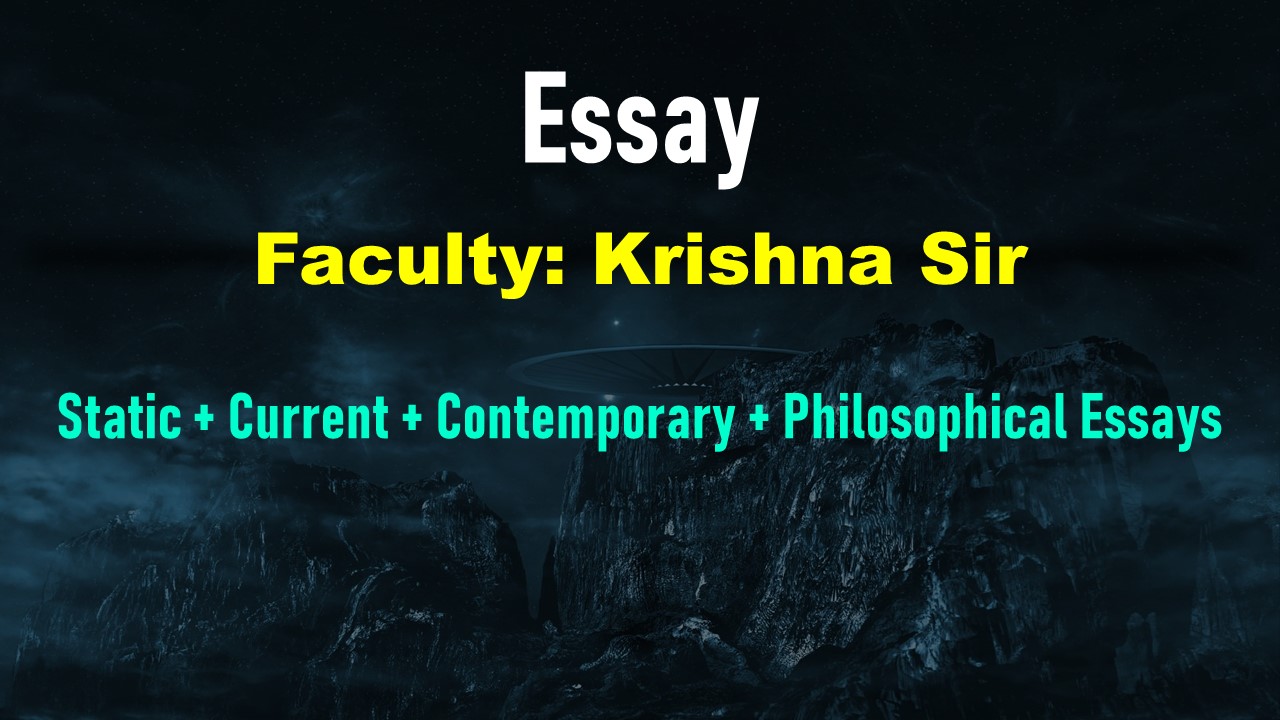 Essay for UPSC